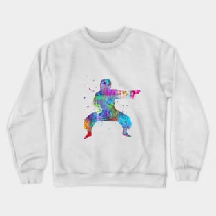 Karate fighter girl Crewneck Sweatshirt